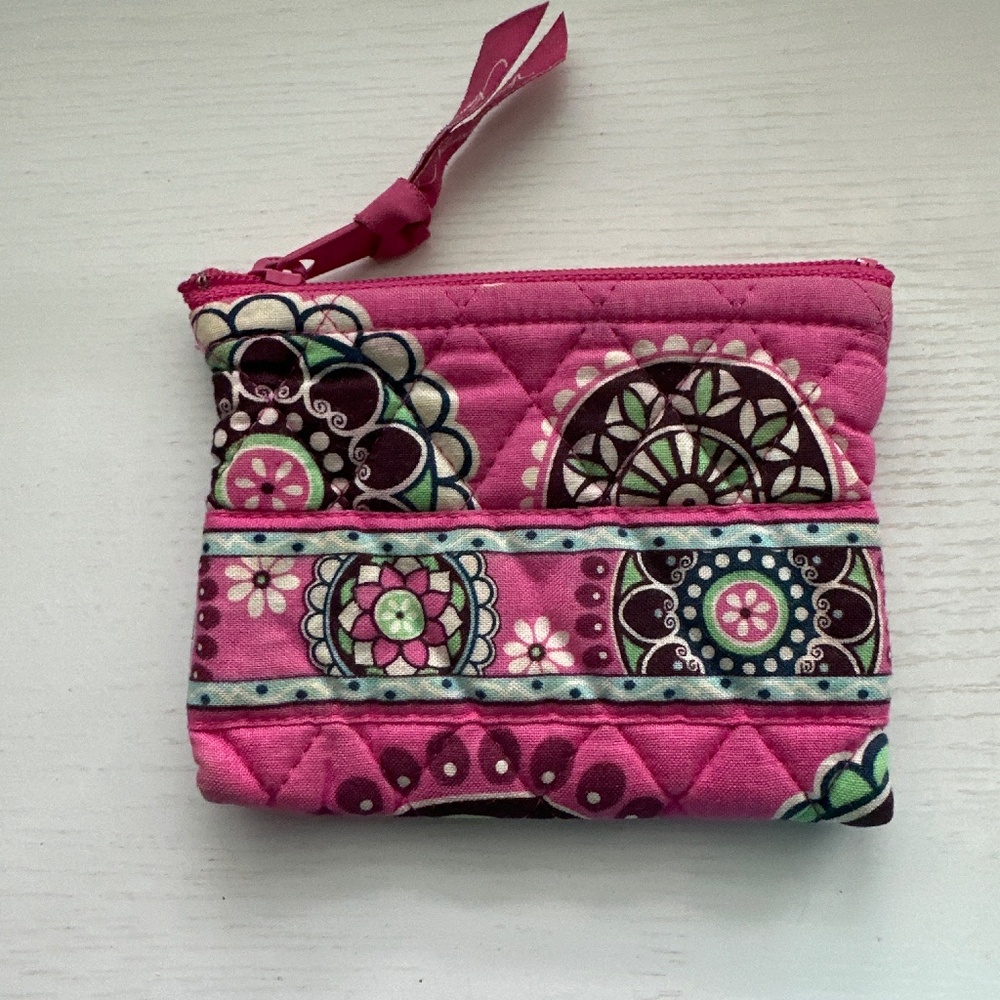 Vera Bradley coin purse Cupcake Pink EUC